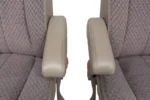GMC Savana Chevy Express Van Front Bucket Seats, Neutral Tan Cloth 1997 - 2014 - Image 4