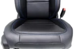 2018-2025 Jeep JL JLU 4xE Wrangler Seats, Black Nappa Leather w Surf Blue Stitch - Image 9