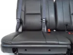 2007 - 2014 Escalade Chevy Suburban Tahoe Third Row Seat LTZ Black Leather Pair - Image 4