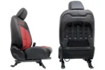 2021 - 2026 Jeep Wrangler 4xE Seats Set, Black & Red OEM Two Tone Leather Heated - Image 2