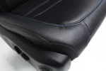 2018-2025 Jeep JL JLU 4xE Wrangler Seats, Black Nappa Leather w Surf Blue Stitch - Image 8