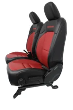 2021 - 2026 Jeep Wrangler 4xE Seats Set, Black & Red OEM Two Tone Leather Heated - Image 4