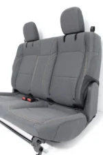 2019 - 2025 Jeep Wrangler JL 2-Door Dark Gray YY4 Cloth Rear Bench Seat MINT OEM - Image 4