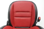 18 - 24 Jeep JL JLU JT Wrangler Front Seats, Rubicon Black Red Leather OEM 20th - Image 4