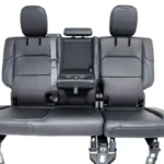 21-25 Jeep JL JLU 4xE Wrangler Back Seats, Black Nappa Leather Surf Blue Stitch