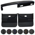 Sport Black Door Panels/ Dash Pad Kit Chevy C10 81-87