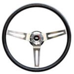 1955-87 Chevy/GMC All Models Blue Comfort Grip Steering Wheel (Complete w/ Wheel, Hub, Horn Contact Plate & Horn Button