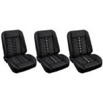 Bucket Seat Sport VXR Pro-Series Low Back Black With Brackets Pair F-100 1967-1972 - Image 6