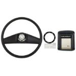 Classic Trucks Steering Wheel Kit Deluxe With Horn Cap Black Chevrolet C10 1978-1987