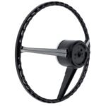 American Retro Steering Wheel 15" Black Chevrolet/ GMC Truck 1967-1968 - Image 2