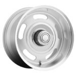 Rod Works Silver 18"X8" Rally Wheel W/ Machined Lip Chevy C10 60-87