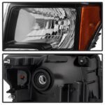 FX4-Style Black Headlight Assembly Pair F-150 09-14/ Raptor 10-14 w/ Amber Markers - Image 3
